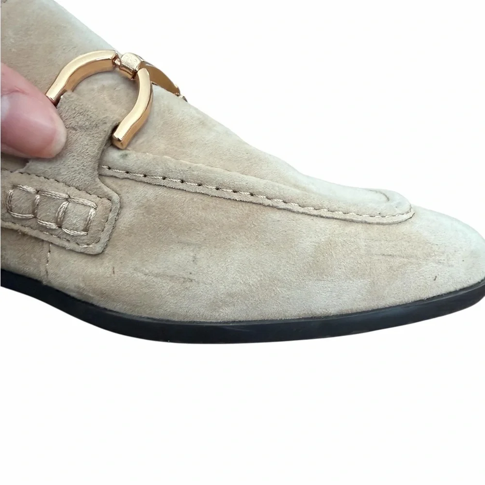 Steve Madden‎ Tan Loafers with Gold Accent